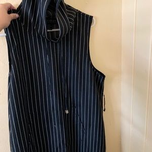 Black striped hoodie dress. Never used.